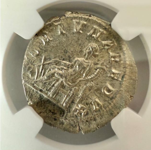 古代ローマ ダブルデナリウス銀貨 皇帝ゴルディアヌス3世 〈NGC MS〉