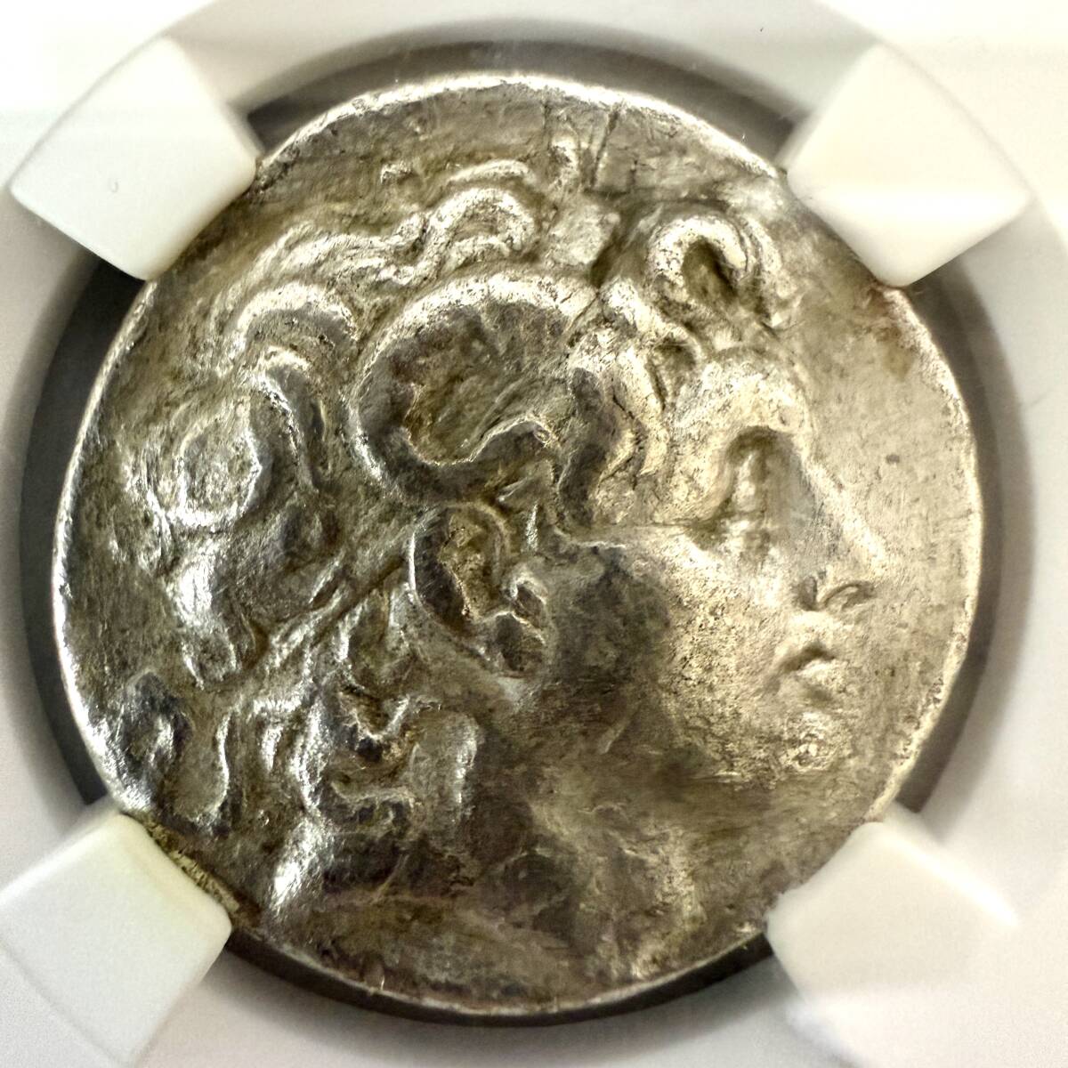 【アレクサンドロス神格化の証】リュシマコス王国 テトラドラクマ銀貨〈NGC Choice VF〉